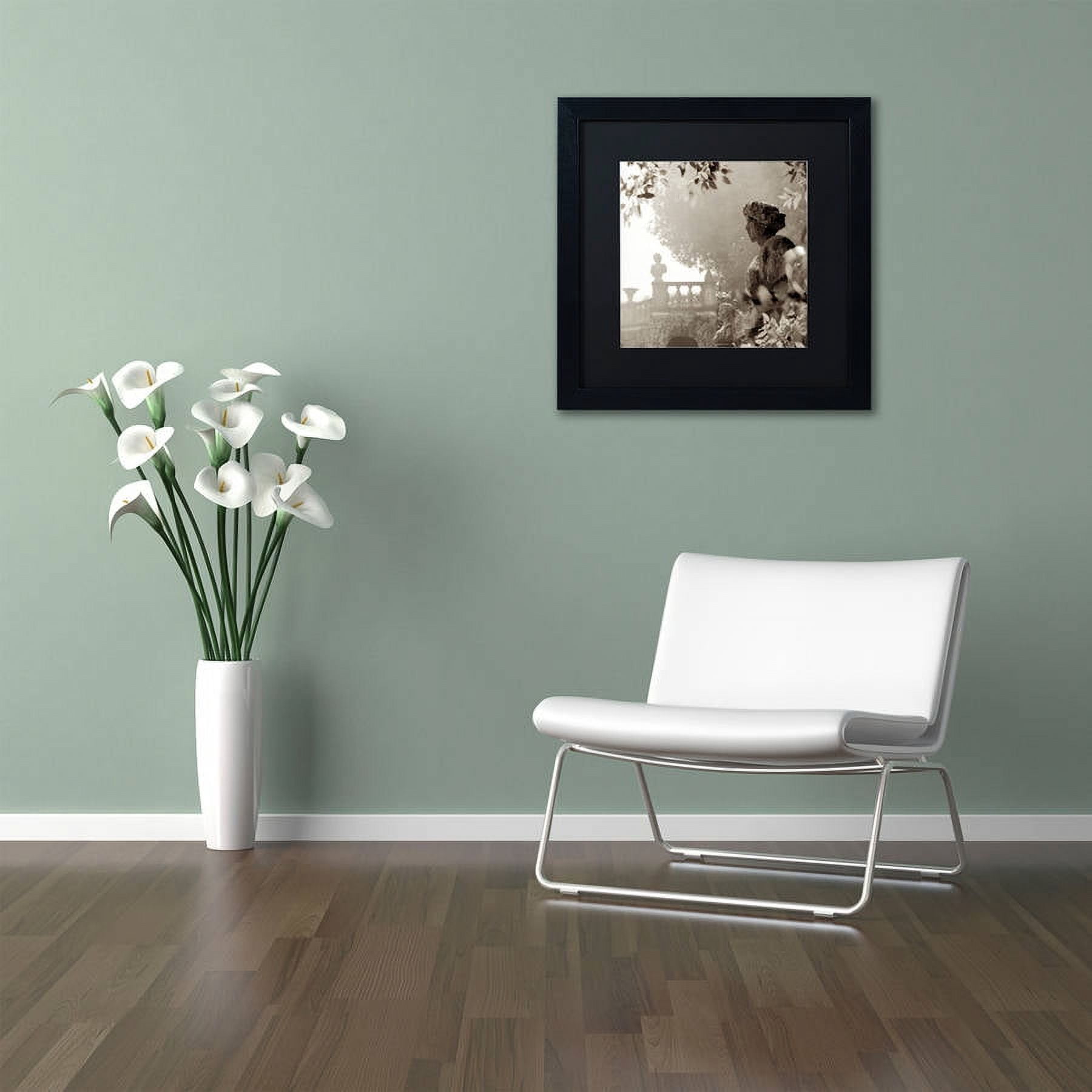 Trademark Fine Art "Tuscany VIII" Canvas Art by Alan Blaustein, Black Matte, Black Frame
