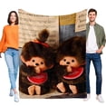 thumbnail image 1 of Monchhichi anti-pilling, suave, ligera, esponjosa y acogedora de lujo para hogar y cocina – Perfecta para niños y adultos,200X150cm, 1 of 6