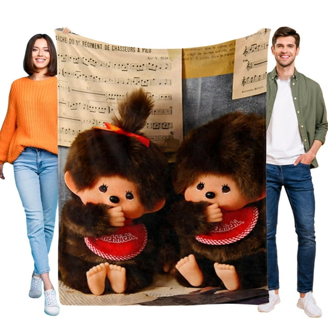 Monchhichi anti-pilling, suave, ligera, esponjosa y acogedora de lujo para hogar y cocina – Perfecta para niños y adultos,200X150cm