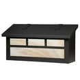 thumbnail image 1 of Americas Finest Lighting AF-3032-TB-HN Double T Horizontal Mailbox, Honey - Textured Black, 1 of 1