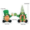 thumbnail image 2 of EFINNY 2 Pack St.Patrick's Day Gnome Plush Doll Green Irish Leprechaun Handmade Elf Decorations Scandinavian Swedish Tomte Nisse Shamrock Gnome for Dwarf Gift Household Ornament Home Decorations, 2 of 8