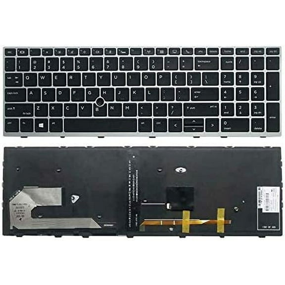 New US Black Backlit English Laptop Keyboard for HP ZBook 15U G5 Zbook 15u G6 P/N:L17970-001 L12999-001 L17971-001 L13000-001 L48505-001 Light Backlight