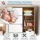 thumbnail image 4 of 6 PCS Magnetic Snap Catch Plastic Magnetic Catch Soft Close Magnetic Catch for Door Cabinet Drawer Cupboard Sliding Bedroom Kitchen Bathroom - White, 4 of 4