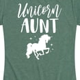 thumbnail image 3 of Instant Message - Unicorn Aunt - Women's Short Sleeve Graphic T-Shirt, 3 of 6