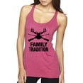 thumbnail image 1 of Wild Bobby, Family Tradition Buck Hunting, Hunting, Women Tri-Blend Racerback Tank Top, Vintage Pink, Small, 1 of 4