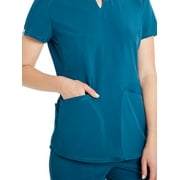 Scrubstar Women's Antimicrobial Premium Performance Notch Neck Top, Sizes XS-3XL