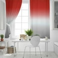 thumbnail image 5 of Fsddascl Red Gray Ombre Blackout Curtains for Bedroom/Living Room, Thermal Insulated Kitchen Curtains, Modern Gradient Abstract Art Grommet Darkening Window Treatment Drapes 52"x96"x2, 5 of 8