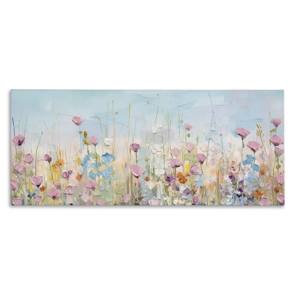Stupell Industries Contemporary Peaceful Wildflowers Meadow Canvas Art, 40 x 17, by Gina Kelly