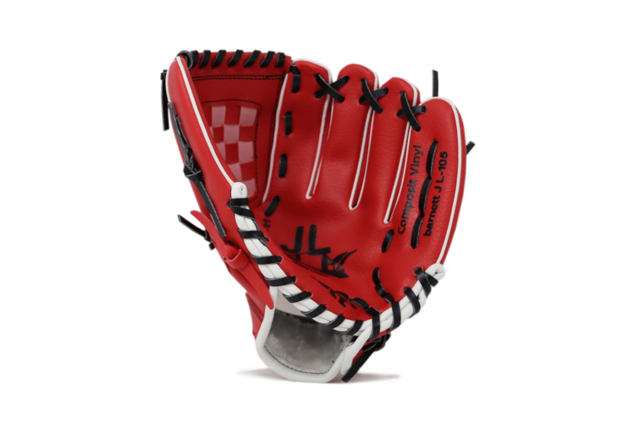 Barnett JL-105 - Baseball Glove, Outfield, Polyurethane, Size 10.5 ", Red Color (Right Hand Throw)