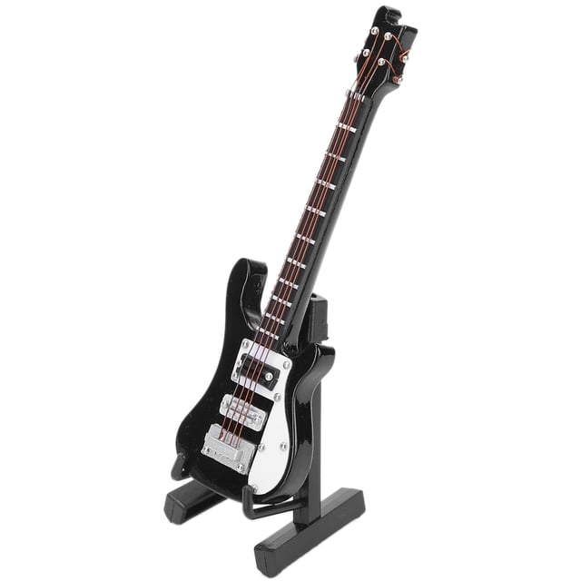 Kit de Guitarra, Decoración de Guitarra de Madera y PlásStico Guitarra en Miniatura Con Textura Fina para la Decoración de la Mesa
