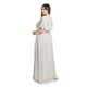 thumbnail image 3 of Vestido largo con abertura Roman Fashion / Tallas Extras, 2010 (Hueso) beige 40, 3 of 6