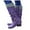 Purple, variant on Willtoo Women's Retro Lightweight Boots Non-Slip Half Shaft Wide Shaft Vintage Block Heel Cowboy Boots Winter Boots - Leisure Everyday Size Black US-7(EU-38)
