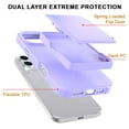 thumbnail image 7 of Compatible with iPhone 16 Pro Wallet Phone Case,Back Flip Kickstand,With Card Holder(Store 4-5 Cards and Folded Money),Built-in Mirror,Heavy Duty Shockproof Anti-Scratch Phone Case,Purple, 7 of 7