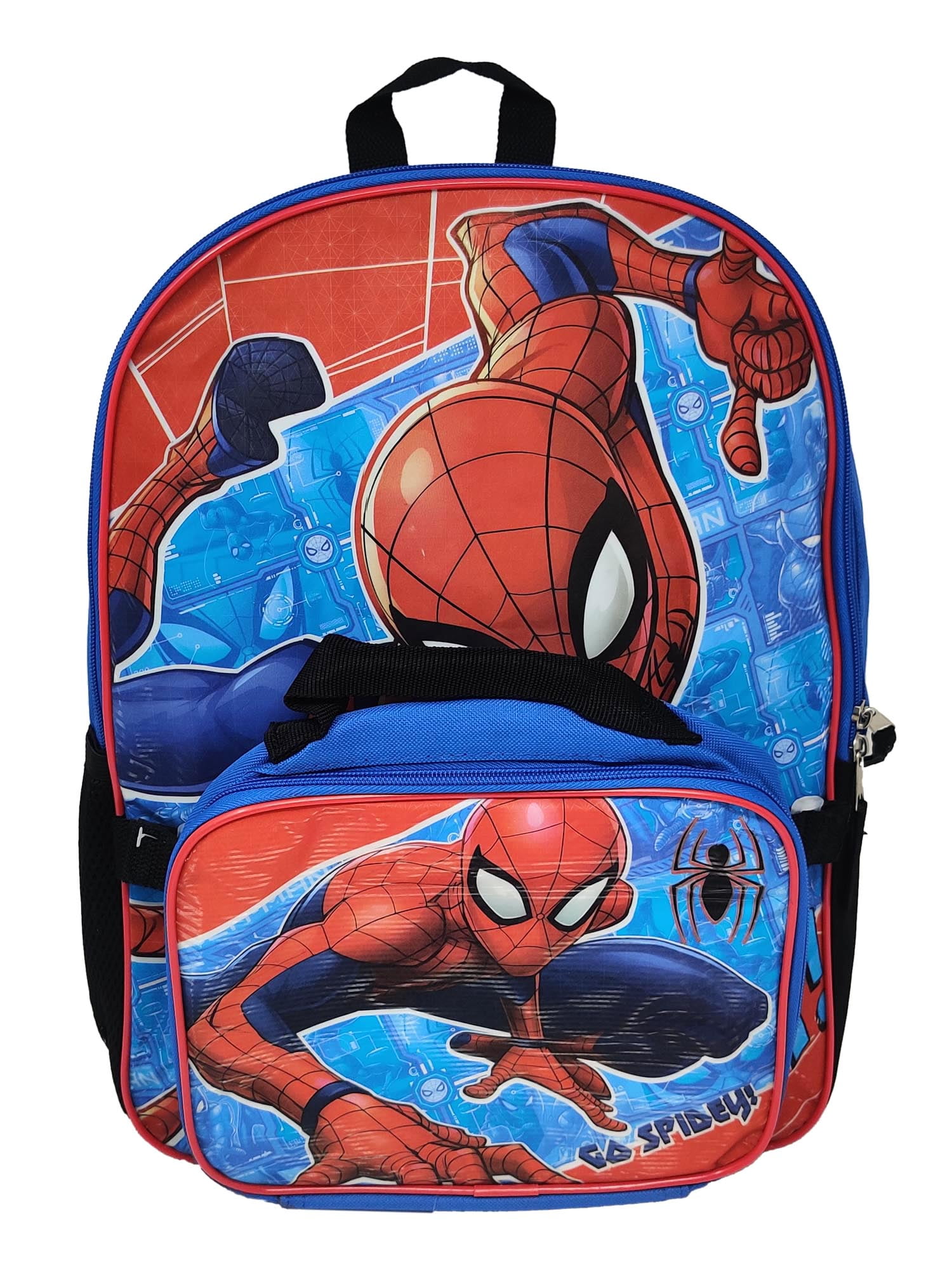 New Super Heroes Spider-Man Figure Backpack Schoolbag Bag Kids Boy Girl Toy Gift 