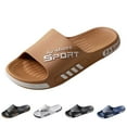 thumbnail image 5 of Beach Pool Slides Sandals for Men, Bathroom Shower Shoes,Couple Slides Slipper (Coffee 47), 5 of 5