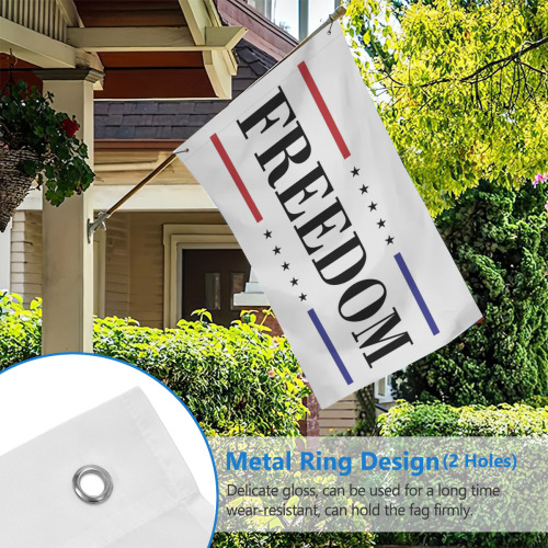 Freedom&Flag 3x5 Ft American Flags for Outside Freedom Flags Double Sided Banner for Garden Yard Home Patio Fence Decoration Outdoor Indoor Display