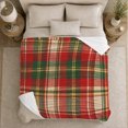 thumbnail image 5 of Classic Autumn Tartan Plaid, Festive autumn celebration Scene, Warm Flannel Blanket for Living Room and Family Room with Detailed Artwork, Art Lovers autumn celebration Gift, Festive Home Decor, 5 of 9