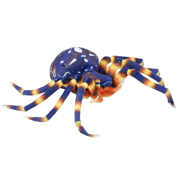 Rhode Island Novelty Usnyabni iTecFreely Adventure Planet Plush - Spiders (Set of 2 Different - Blue & Brown) (8 inch)