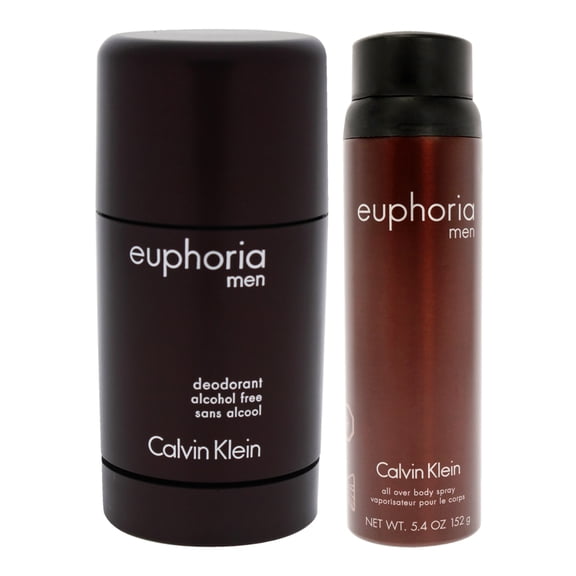 Calvin Klein Euphoria 2 Pc Kit - 2.6oz Deodorant Stick, 5.4oz Body Spray