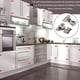 thumbnail image 3 of Paquete de 6 bisagras de gabinete de cierre para gabinetes de cocina - Bisagras de gabinete de cocina de cierre ocultas, 3 of 5
