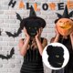 thumbnail image 4 of EeaseMX Máscara de oso sangriento aterrador, accesorio de disfraz para Halloween, mascarada, cosplay, fiesta de disfraces (negro), 4 of 7