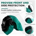 thumbnail image 3 of 2 Pcs Welding Helmet Cover and Helmet Bib Set, Welding Accessories with Press Fit Seal for Neck Protection, Fits Most(Green), 3 of 12
