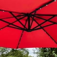 thumbnail image 3 of Harrier Overhanging Cantilever Parasol – Adjustable, Weather-Resistant 3m Outdoor Patio Umbrella | Optional LED Solar Lights & Bases [5 Colors], 3 of 6