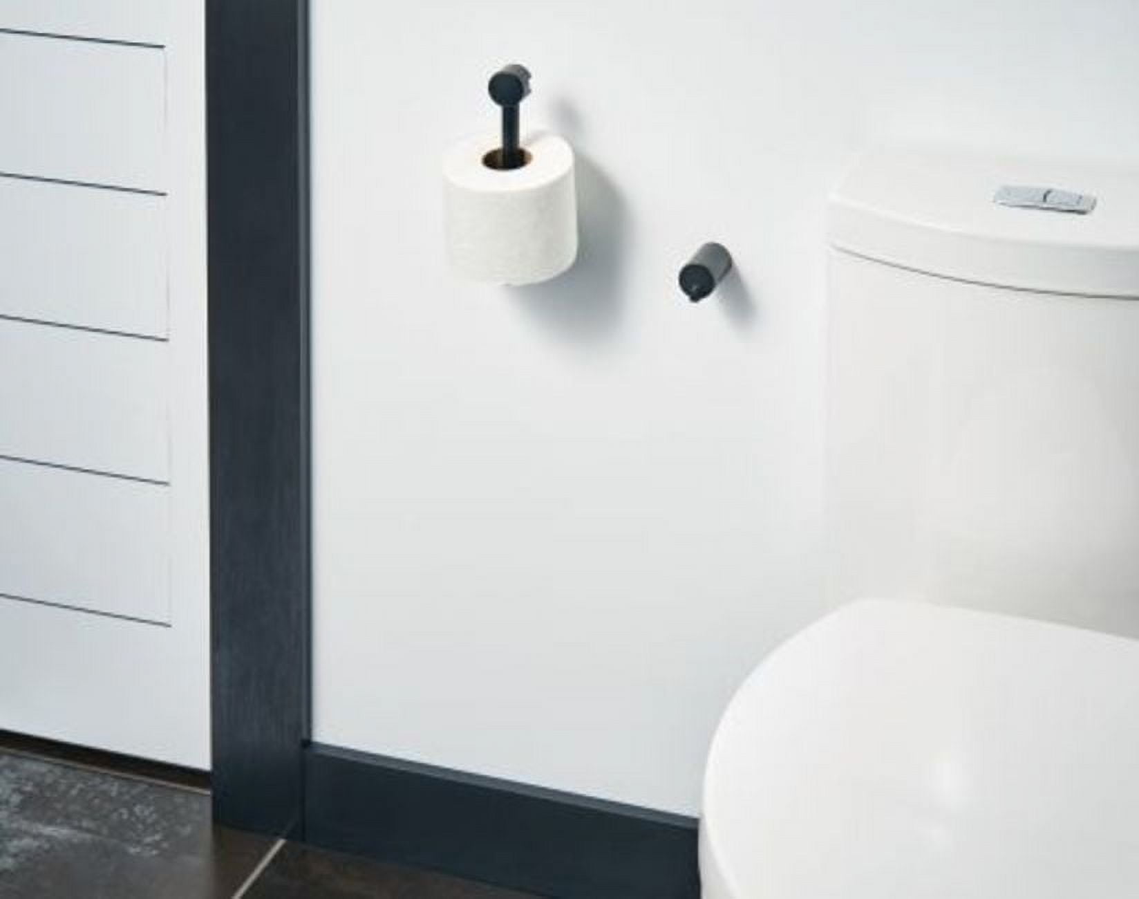 Moen Align Brushed Gold Pivoting Wall Mounted Modern Toilet Paper Holder for Bathroom, YB0408BG