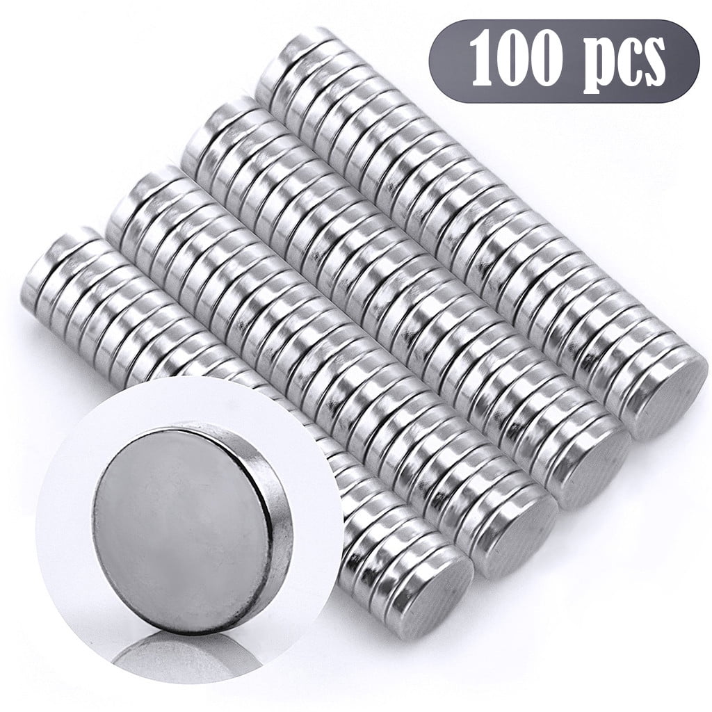 Super Strong Round Disc Magnets 100pcs Rare-Earth Neodymium Cylinder Magnet Set