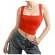 thumbnail image 4 of Camiseta sin mangas sexy con cuello cuadrado y espalda descubierta, tirantes ajustables, ropa de club, para mujer - XS-XL, 4 of 7