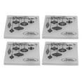 thumbnail image 2 of Plantilla para manualidades de bricolaje, plantilla de estampado de 4 piezas Plantilla de estampado de plástico Plantilla de plástico para tarjetas artesanales confiable y duradera, 2 of 12