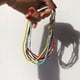 thumbnail image 5 of GOOHOCHY Collar de cuentas de arroz de una sola capa con personajes individuales (blanco), 5 of 8
