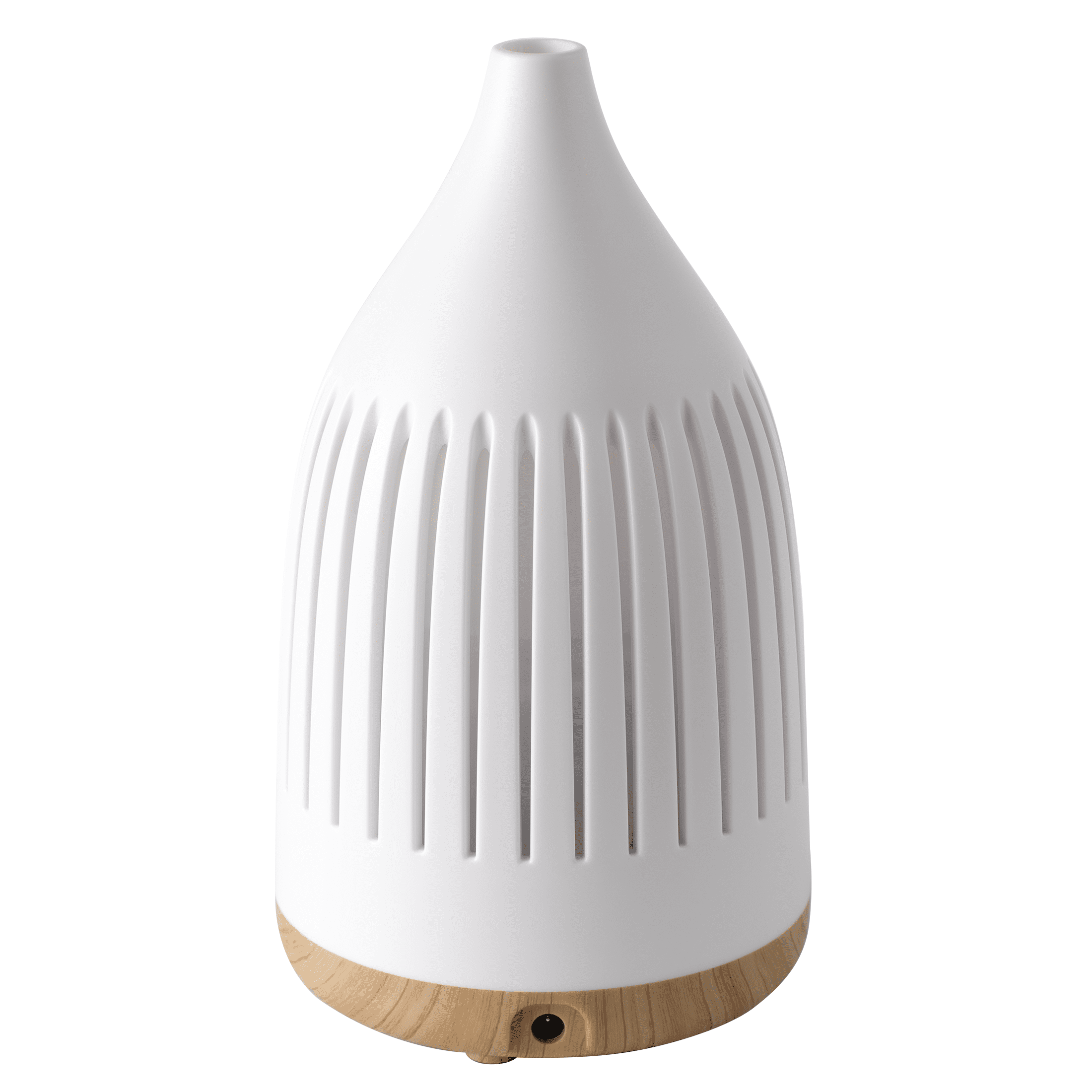 Mainstays White Ultrasonic Aroma Cone 150mL Oil Diffuser with LED Glow