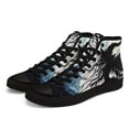 thumbnail image 6 of Coolcustomize Women's Gothic Halloween High-Top Sneakers - Enchanted Witch Print, Lightweight Breathable Trainers with Lace-Up Closure, Black & Blue Design for Casual Streetwear, Fashionable Footwear, 6 of 10