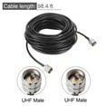 thumbnail image 2 of RG58 RF Coax Cable UHF Male to UHF Male Antenna Cables 98.4 Ft, 2 of 5