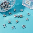 thumbnail image 5 of 52 Pcs Alloy Slide Charms Crystal Enamel Bowknot Alphabet Letter A-Z for DIY Craft Bracelet Wristbands Necklace Choker Jewelry Making Finding, 5 of 7