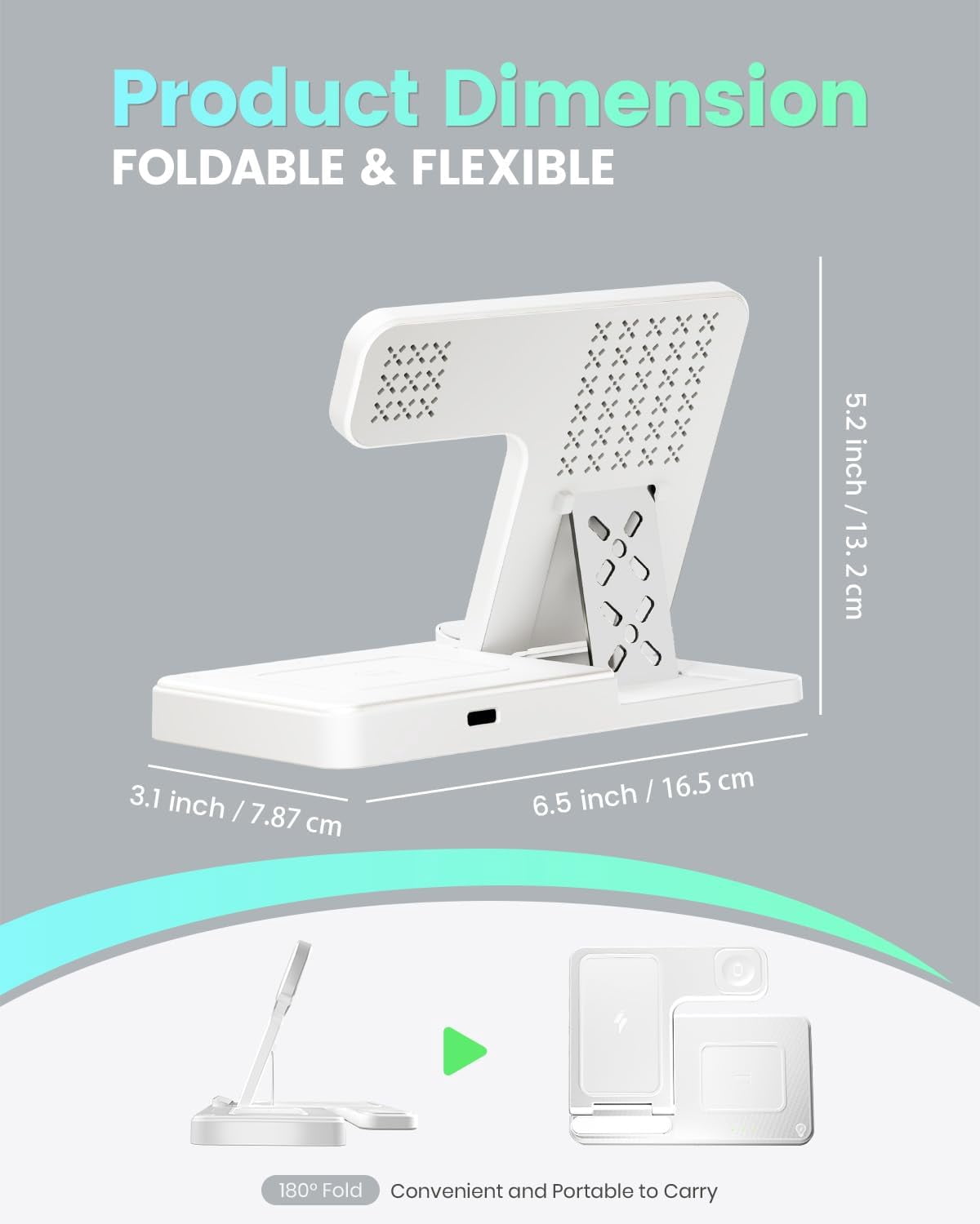 Wireless Charger iPhone Charging Station: 3 in 1 Charger Stand Multiple Devices for Apple - iPhone 16e 16 15 14 Pro Max 13 12 11 - Watch 10 9 8 7 6 5 4 3 2 SE and Ultra Series - Airpods 4 3 2 Pro