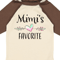 thumbnail image 4 of Inktastic Mimi's Favorite- Heart Grandchild Boys or Girls Long Sleeve Baby Bodysuit, 4 of 5