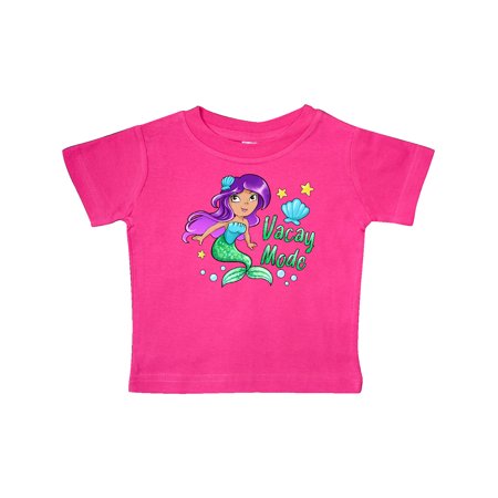 

Inktastic Vacay Mode- mermaid with green tail Gift Baby Girl T-Shirt