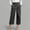 Dark Gray, variant on Women's High Waisted Wrap-Front Cropped Pants Wide Leg Tailored Culottes with Decorative Button Office & Casual Trousers for All-Season Wear(Dark Gray,M)