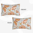 thumbnail image 4 of Balery Retro Floral Butterfly Pillow Covers,Bed Pilowcases,Reversible Plush Throw Pillow Covers End Pillow Encasement,Pillow Case - 20"X30", 4 of 9