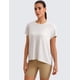 thumbnail image 2 of Remera CRZ YOGA Suave y Holgada para Yoga Color Blanco Lechoso Talle L, 2 of 5