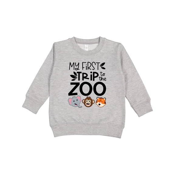 Inktastic My First Trip to the Zoo Cute Animals Toddler Sweatshirt
