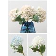 thumbnail image 4 of Nvzi 6 piezas de flores artificiales de hortensias de seda azules, ramo de hortensias realistas para bodas, fiestas, oficinas, decoración del hogar (azul y blanco), 4 of 5