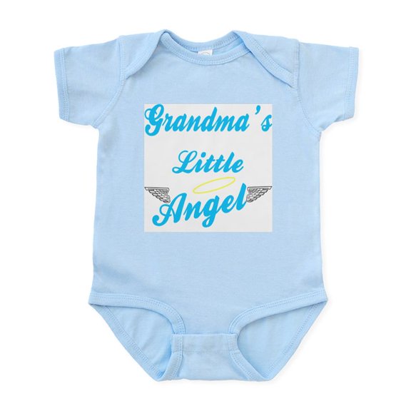 CafePress - Grandma's Angel Boy Infant Bodysuit - Baby Light Bodysuit, Size Newborn - 24 Months