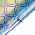 thumbnail image 4 of HAHDAXIA Mermaid Print Bedding Solid Comforter Set for All Seasons,3 Pieces(1 Comforter+2 Pillowcases),Soft Microfiber Bedding Set Queen(90"x90"), 4 of 7