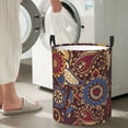 thumbnail image 5 of ZICANCN Laundry Basket Organizer, Persian Paisley Red Floral Collapsible Hamper for Bathroom Bedroom Laundry Room, Small Size, 5 of 7