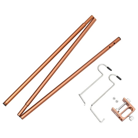 

Double-hook Light Pole Lamp Holder Lamp Stand Outdoor Picnic Supply (Rose Gold)