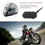 2 Pieces Motorcycle Helmet E6 Intercom Headset 1300M Range 6 Riders Sports Headsets Waterproof Scooter Interphone