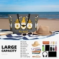 thumbnail image 5 of Japuie Bee Kind Print Large Capacity Beach Travel Bag,Waterproof Beach Totes Bags for Women Men,Foldable Pool Bag with Zipper, 5 of 5